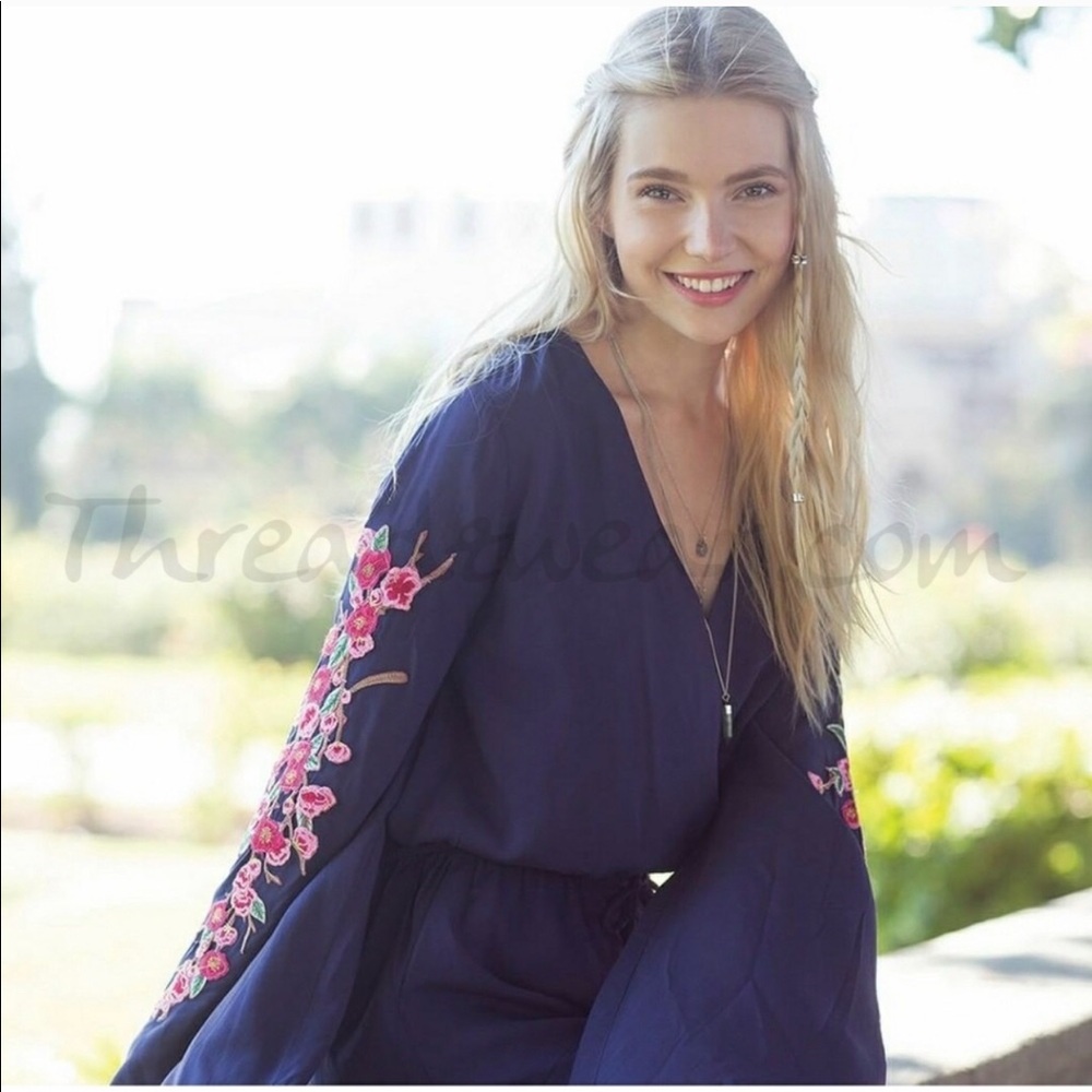 Embroidered Romper - Picture 3 of 3